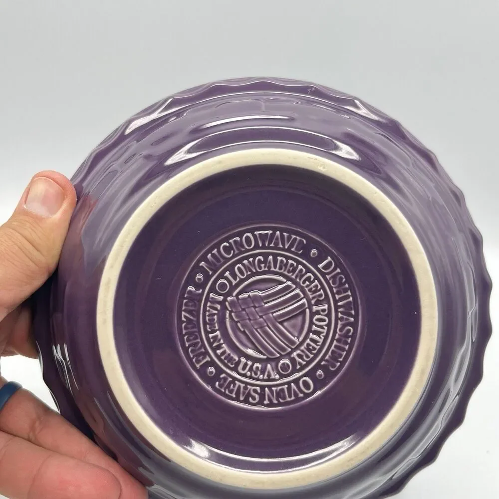 Longerberger Purple 7 1/4 Inch Pie Plate